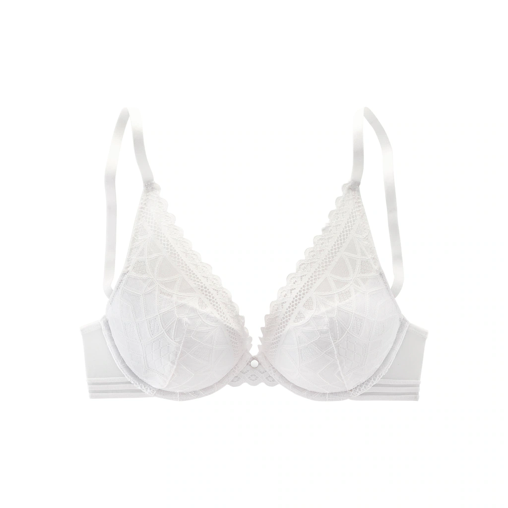 S.Oliver Push-up-BH »Milene« Im Edlen High-Apex Look Mit Graphischer Jacquardspitze Sexy Dessous ▷ Für