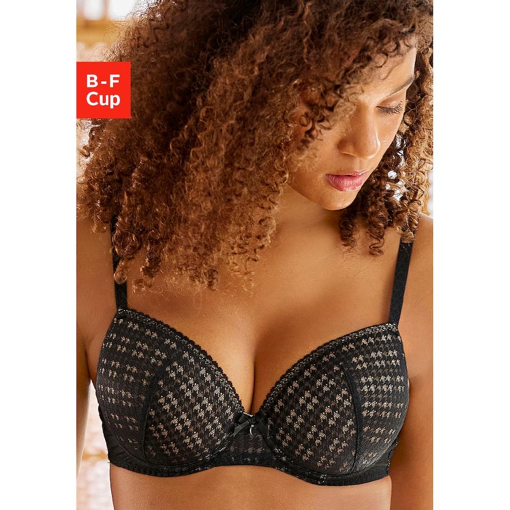 S.Oliver Push-up-BH »Noelle« Aus Graphischer Spitze Mit Bügel Dessous ▷ Für