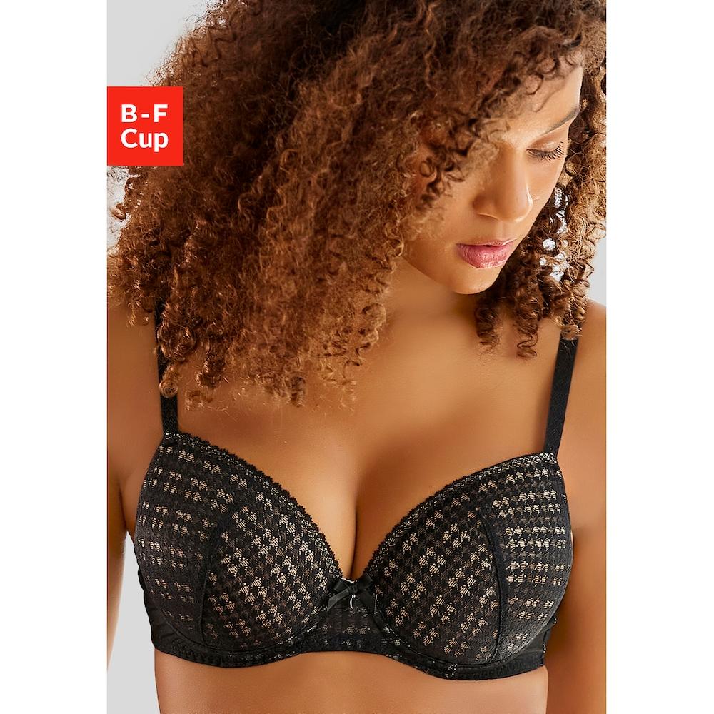 s.Oliver Push-up-BH »Noelle« aus graphischer Spitze mit Bügel Dessous ▷ für