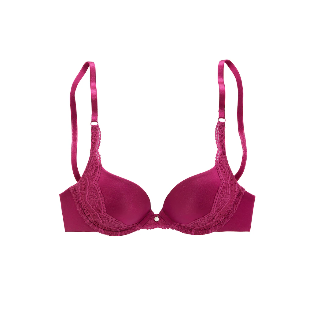 S.Oliver Push-up-BH »Pauline« Mit Feiner Spitze Seitlich Am Cup Und Modischem Accessoire Dessous ▷ Für