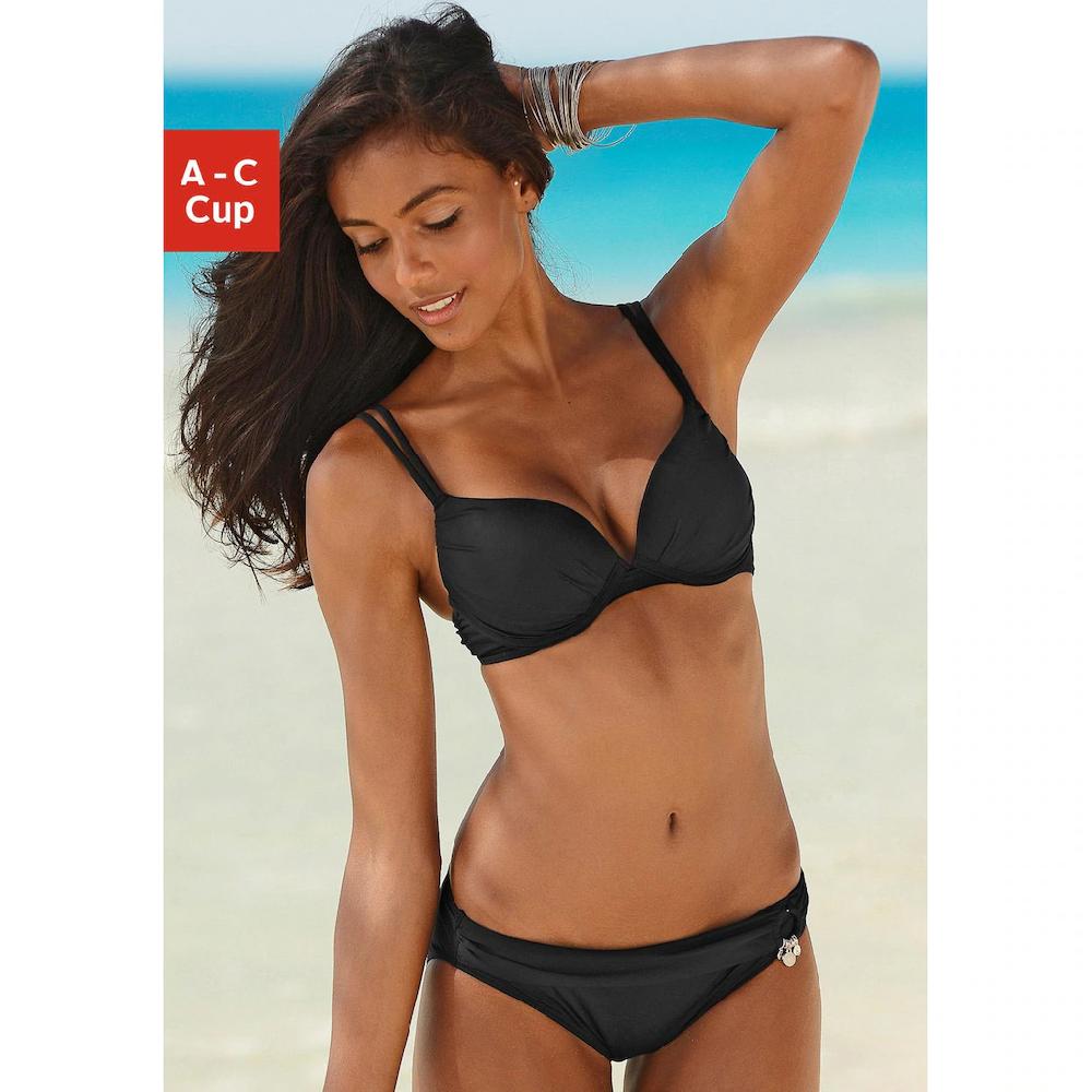 s.Oliver Push-Up-Bikini mit Zierring an der Hose ▷ für