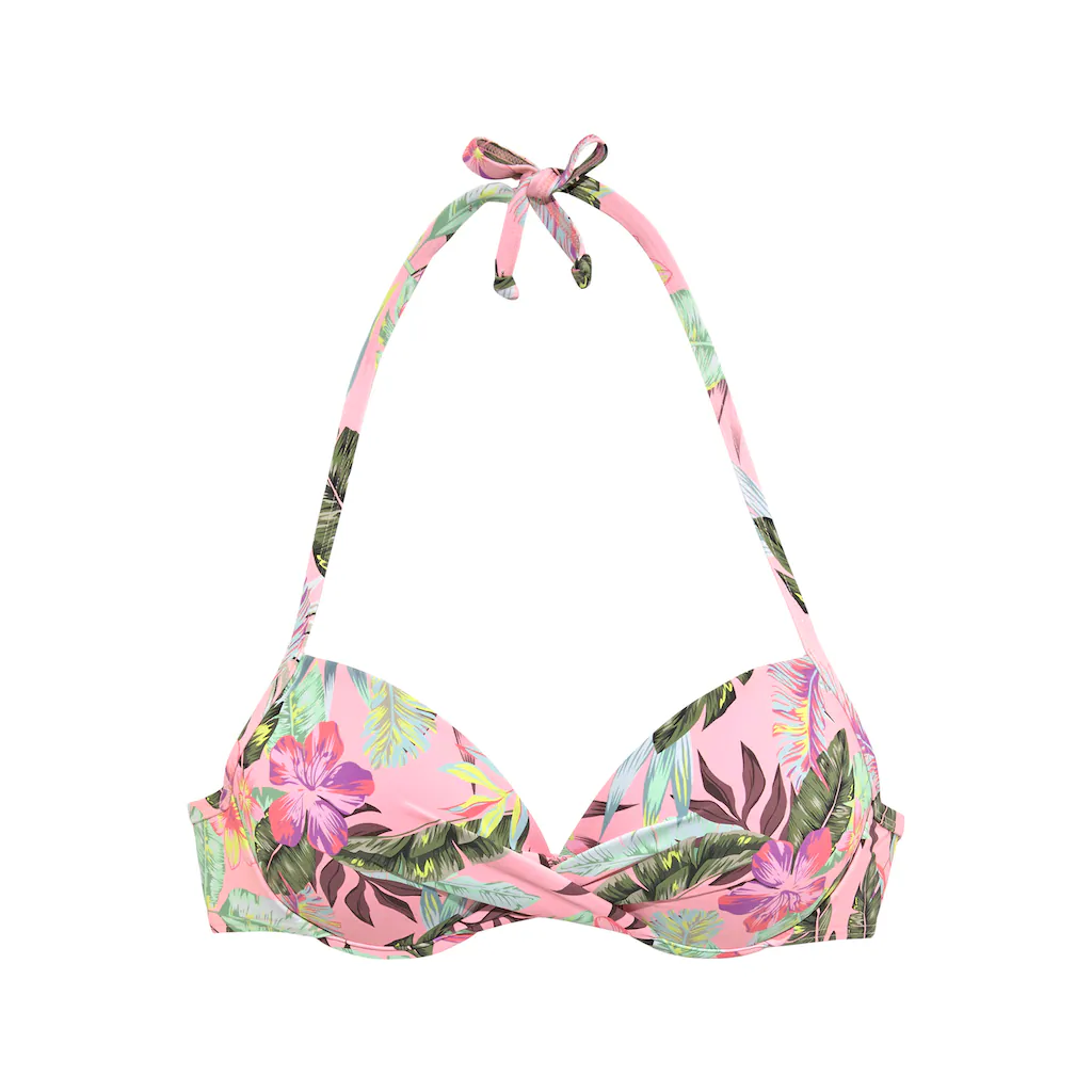 S.Oliver Push-Up-Bikini-Top »Azalea« Mit Tropischem Druck Online Bestellen