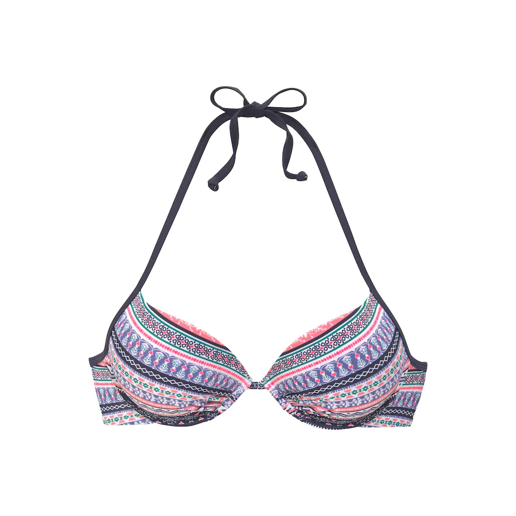 S.Oliver Push-Up-Bikini-Top »Barcelona« Wattierte Cups Mit Eingearbeiteter Verstärkung Im Nacken Zu Binden Online Kaufen
