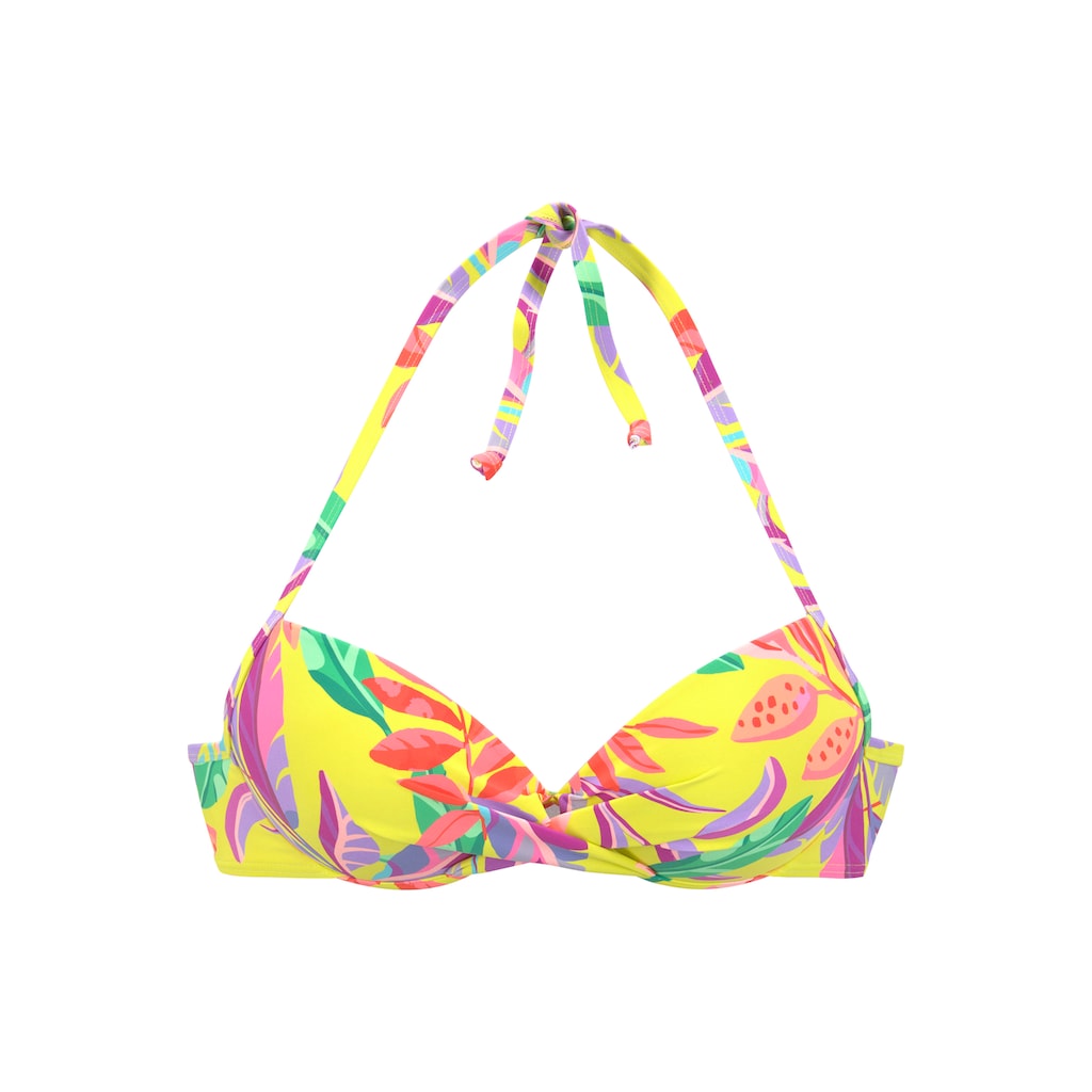s.Oliver Push-Up-Bikini-Top »Mallorca« in Wickeloptik online bestellen