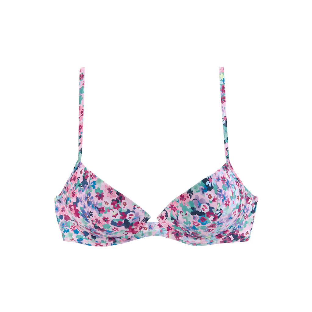 S.Oliver Push-Up-Bikini-Top »Scatter« Wattierte Cups Mit Separaten Push-Up-Kissen Verstellbare Träger Online Kaufen