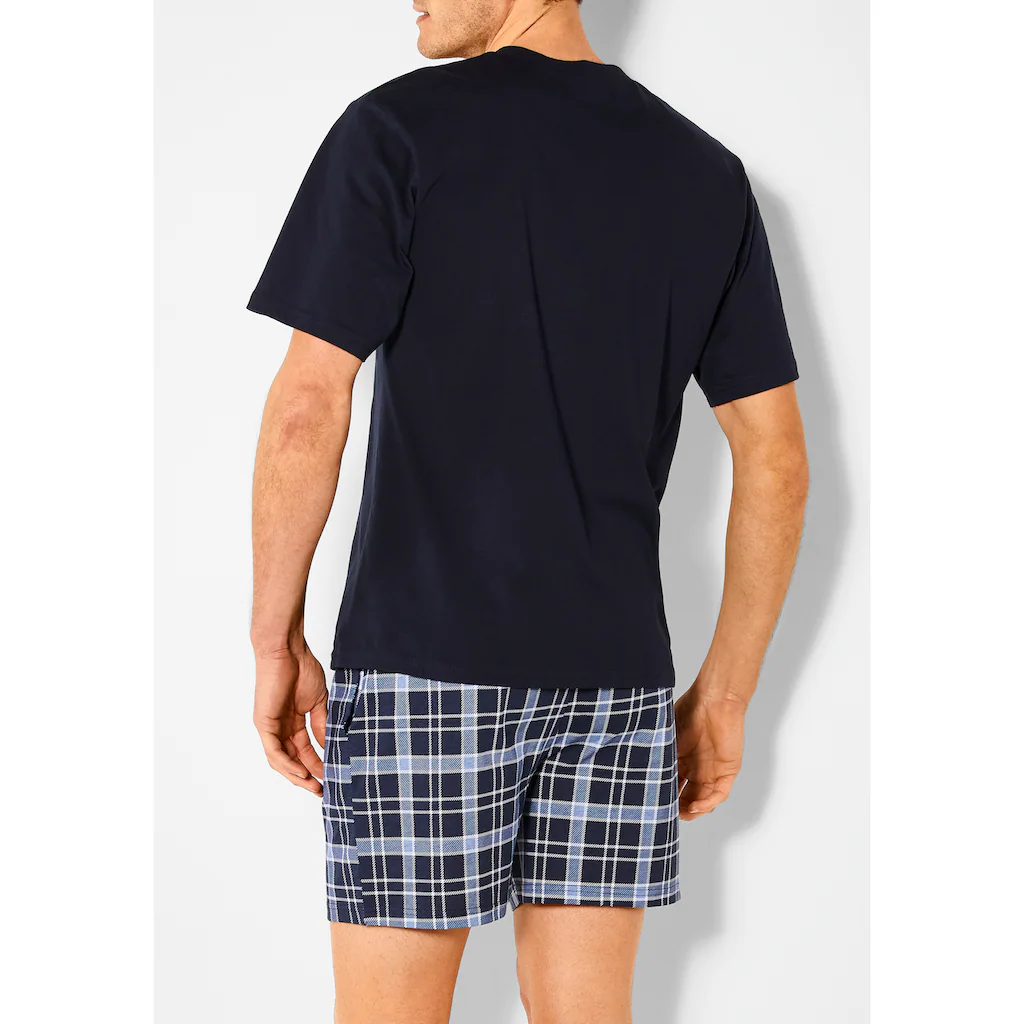 S.Oliver Pyjama (2 Tlg. 1 Stück) Mit Seitlichen Eingrifftaschen Kaufen