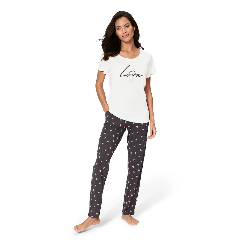 s.Oliver Pyjama (2 tlg.) mit Herzchendruck bestellen