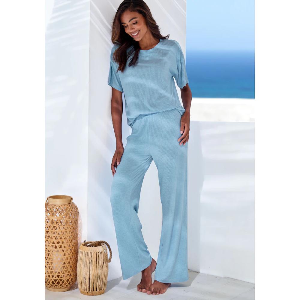 S.Oliver Pyjamahose In Elastischer Rippware ▷ Für