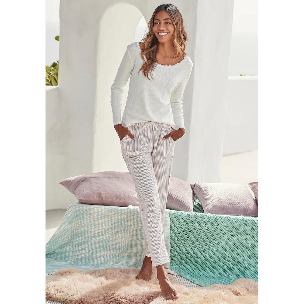 S.Oliver Pyjamaoberteil Aus Ajour-Strick Bestellen