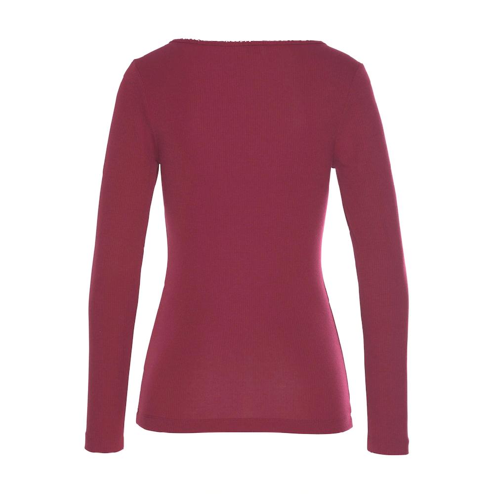 S.Oliver Pyjamaoberteil Aus Geripptem Stoff Mit Zier-Knopfleiste Online Bestellen