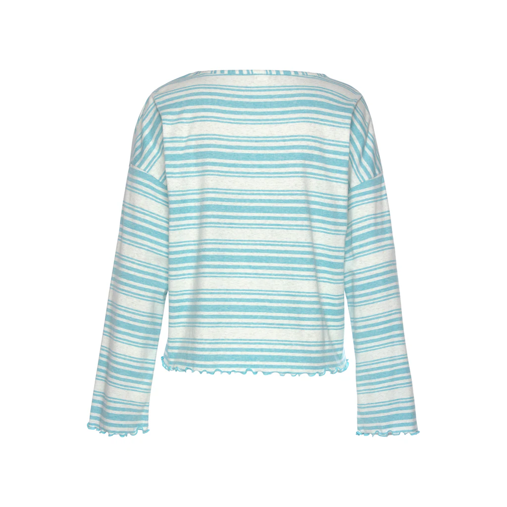 S.Oliver Pyjamaoberteil Mit Babylock-Details Bestellen