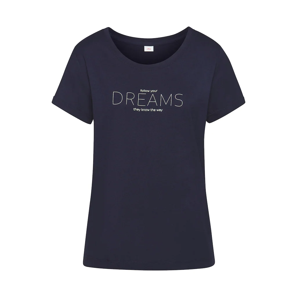 S.Oliver Pyjamaoberteil Mit Frontdruck Kaufen