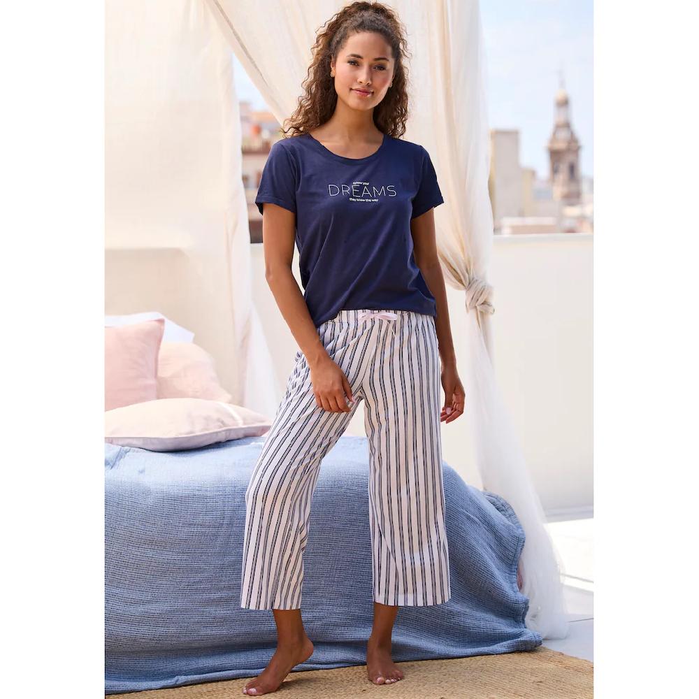 S.Oliver Pyjamaoberteil Mit Frontdruck Kaufen