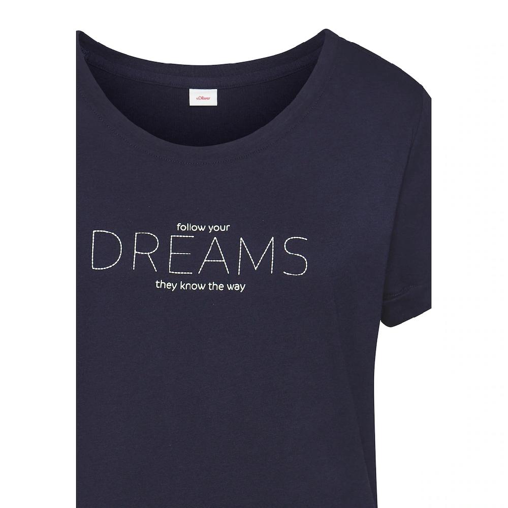 S.Oliver Pyjamaoberteil Mit Frontdruck Kaufen