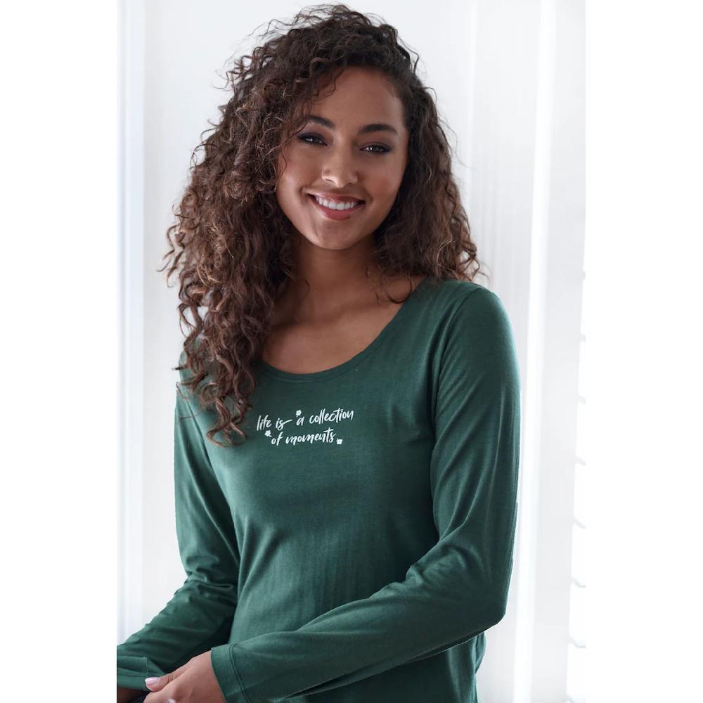 s.Oliver Pyjamaoberteil mit niedlichem Frontdruck bestellen