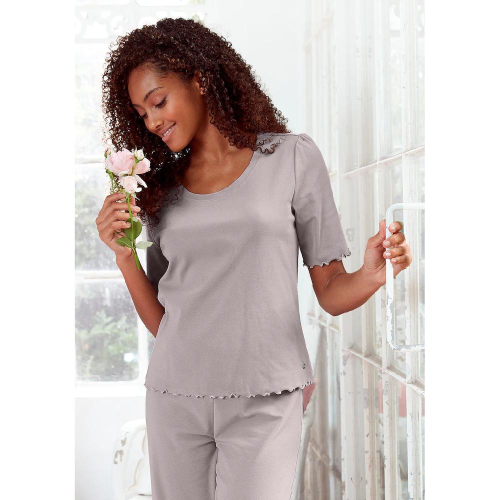 s.Oliver Pyjamaoberteil mit Puffärmeln bestellen