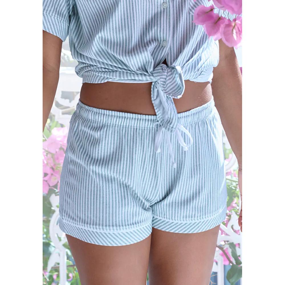 S.Oliver Pyjamashorts Mit Kontrastpaspel Kaufen