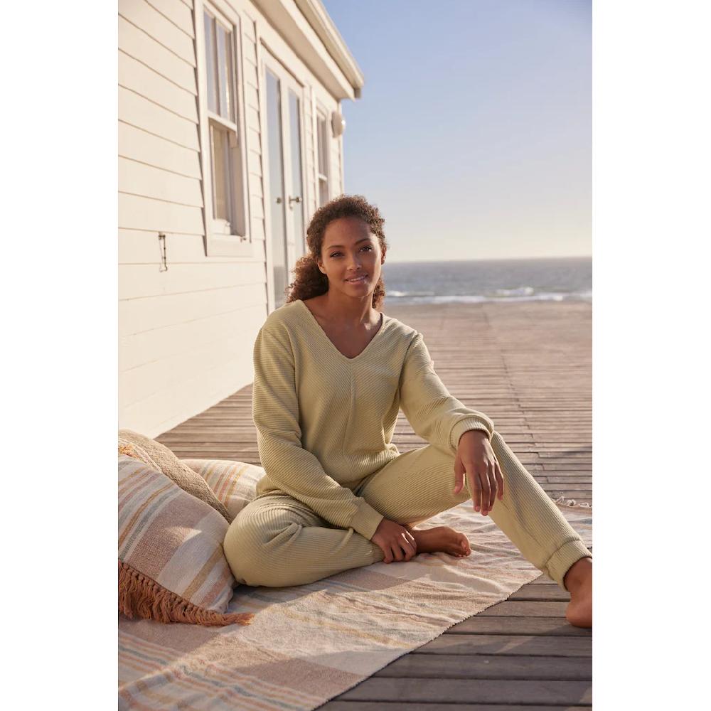 S.Oliver Relaxhose Sweathose Aus Ripp-Qualität Mit Einrifftaschen Loungewear