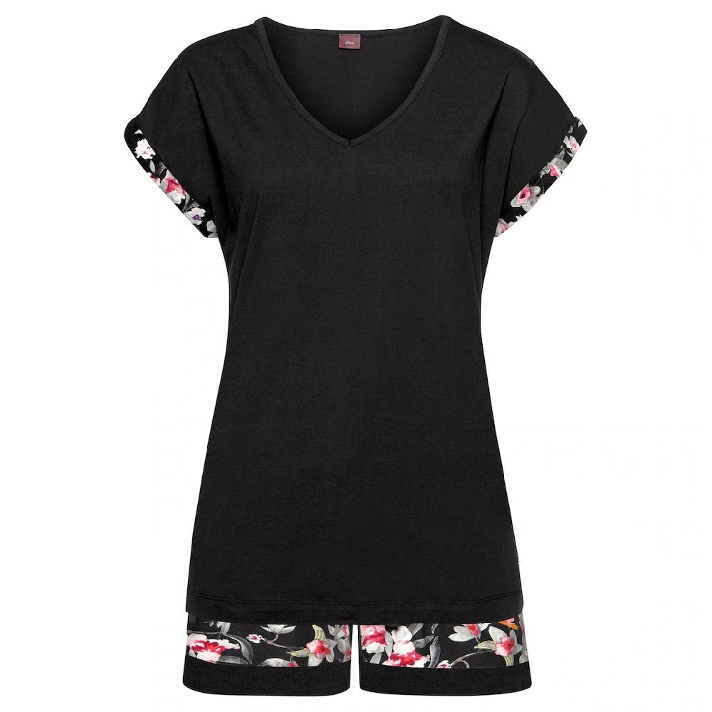S.Oliver Shorty (2 Tlg.) Shorty Mit Blumenmuster Bestellen