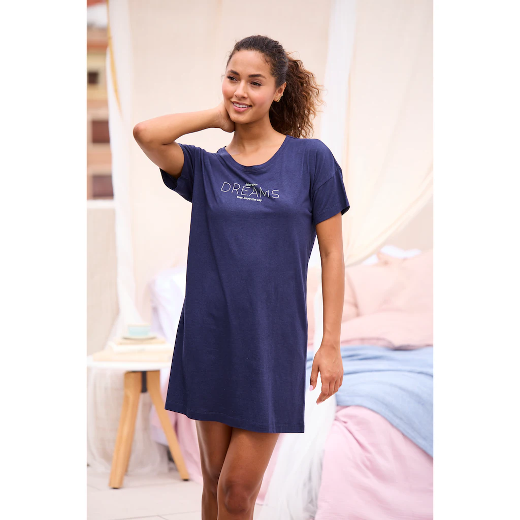 S.Oliver Sleepshirt Mit Frontdruck ▷ Für