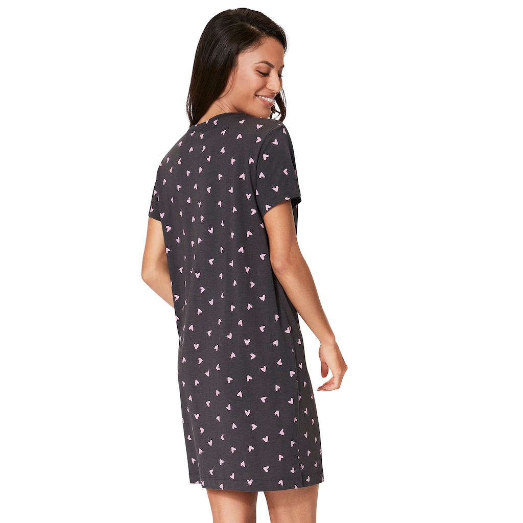 S.Oliver Sleepshirt Mit Herzmotiven Kaufen