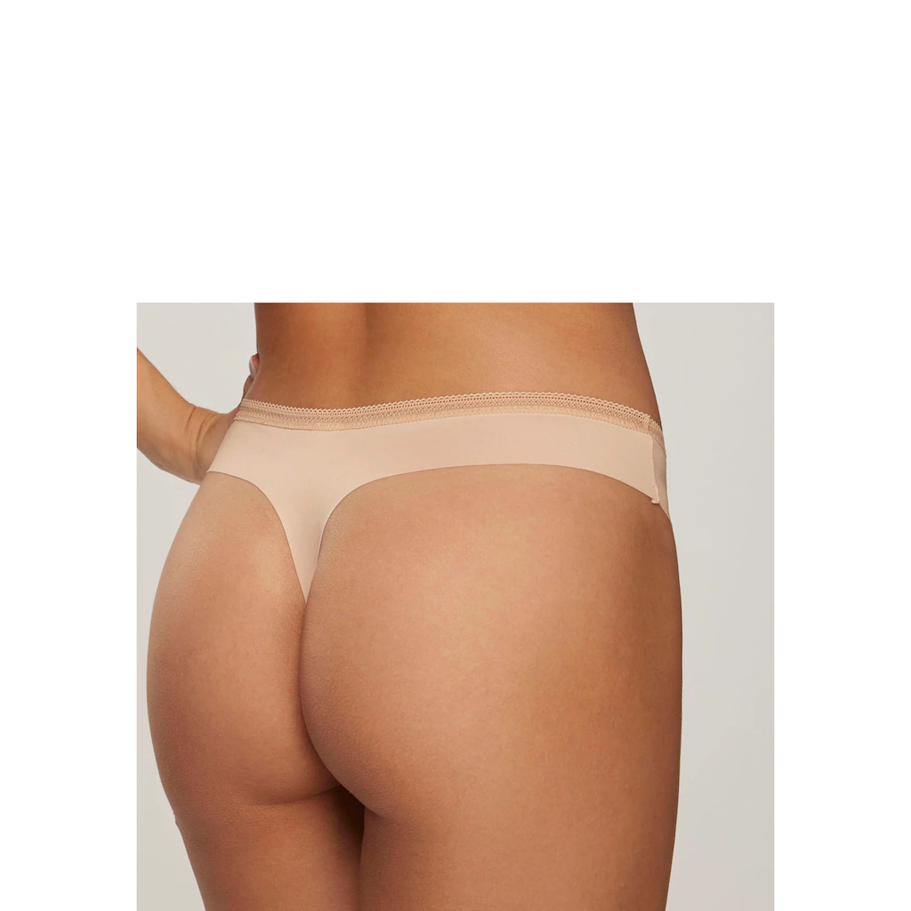 S.Oliver String SEAMLESS Mit Nahtloser Verarbeitung Und Hübscher Spitzenborte Bestellen