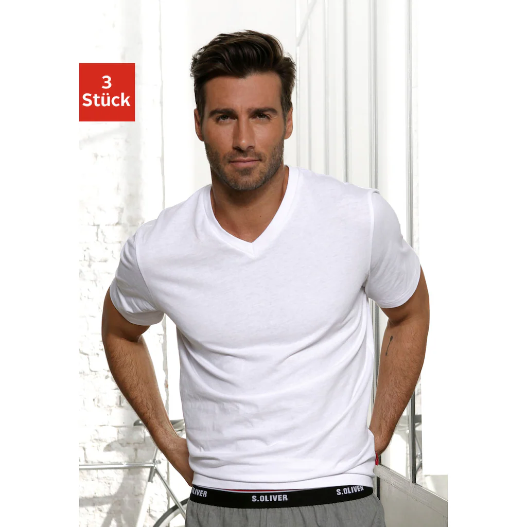 S.Oliver T-Shirt (3er-Pack) In Uni
