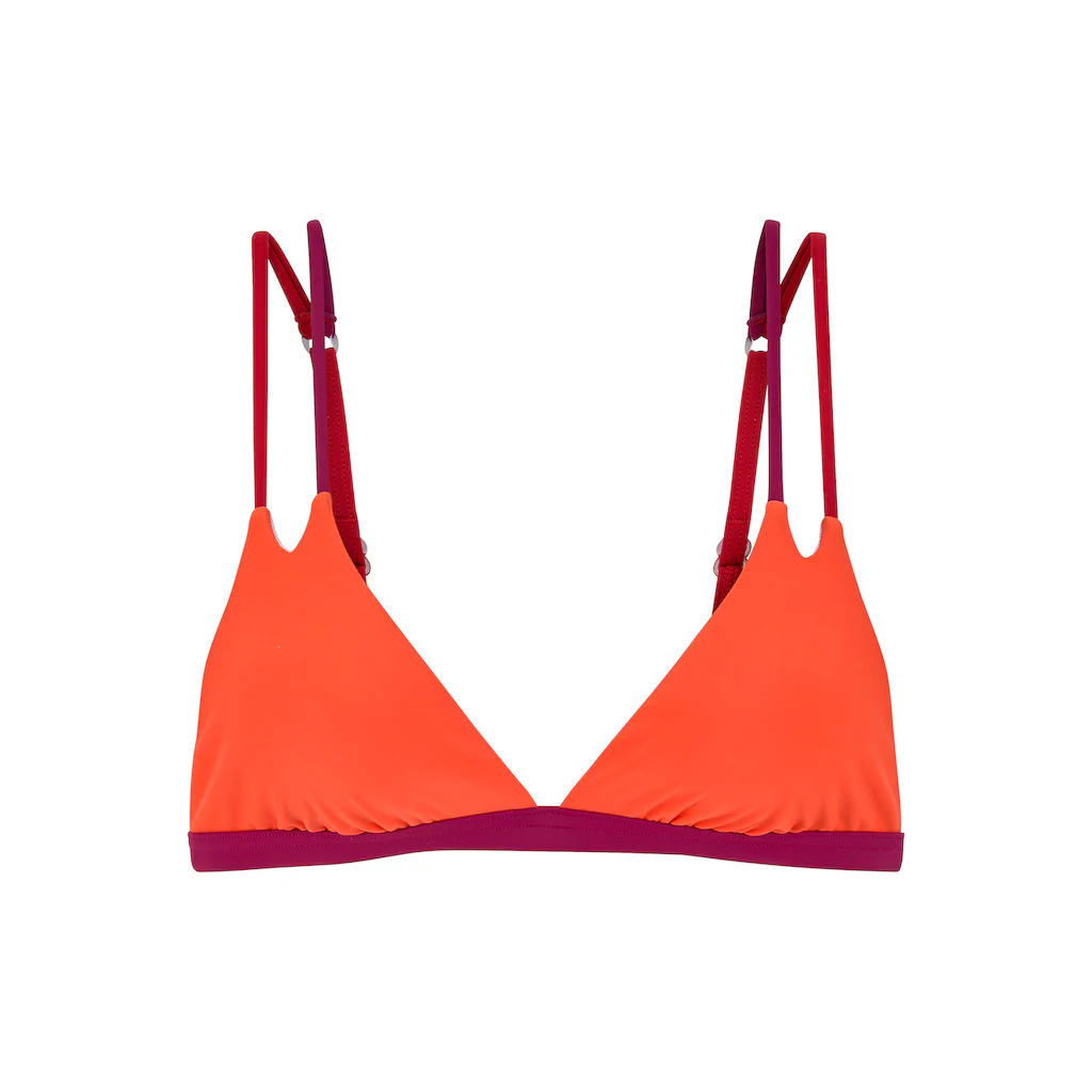 s.Oliver Triangel-Bikini-Top »Yella« mit Doppelträgern und kontrastfarbenen Details online kaufen