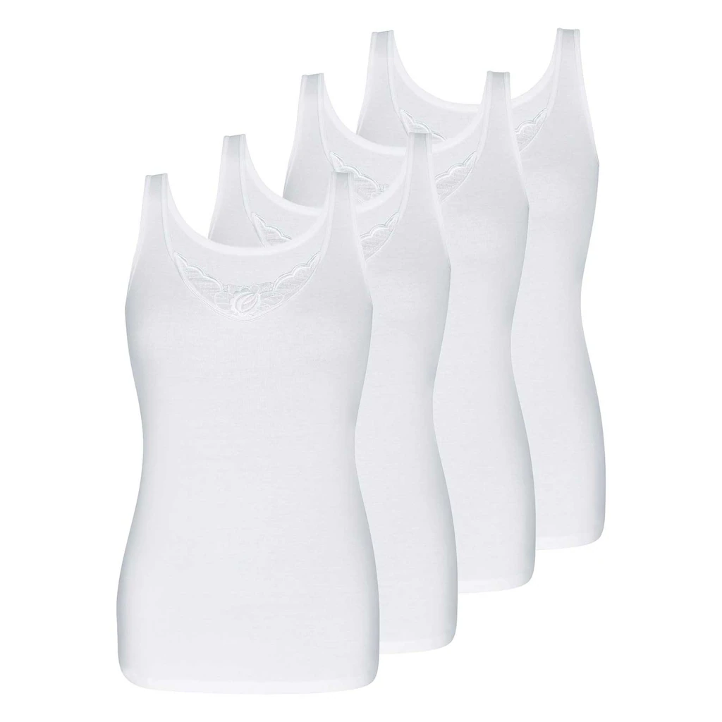 Sassa Achselhemd »4er Sparpack Achselhemd FINE RIB« (Spar-Pack 4 Stück St.) ▷ für