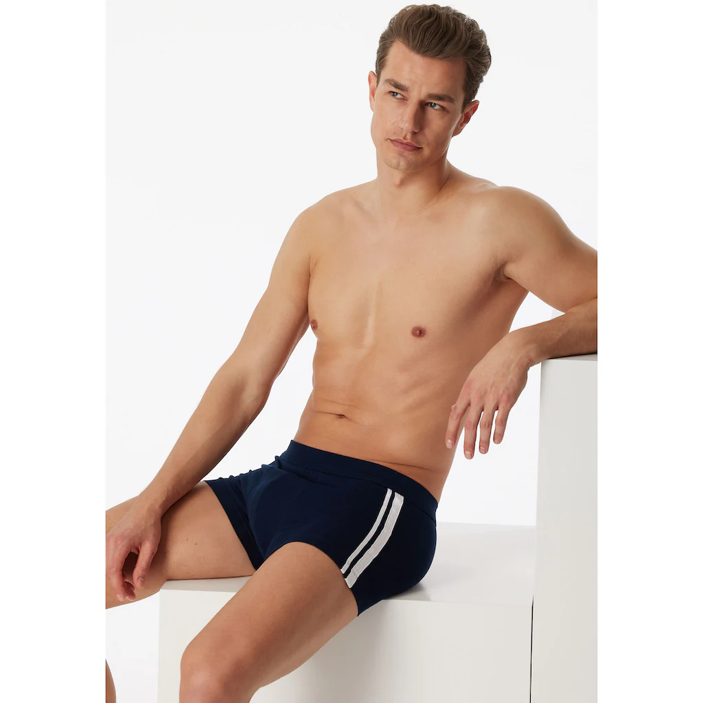 Schiesser Boxer »"95/5"« (3er-Pack) Mit Softem Tonalem Bund Kontraststarke Seitenstreifen Online Bestellen