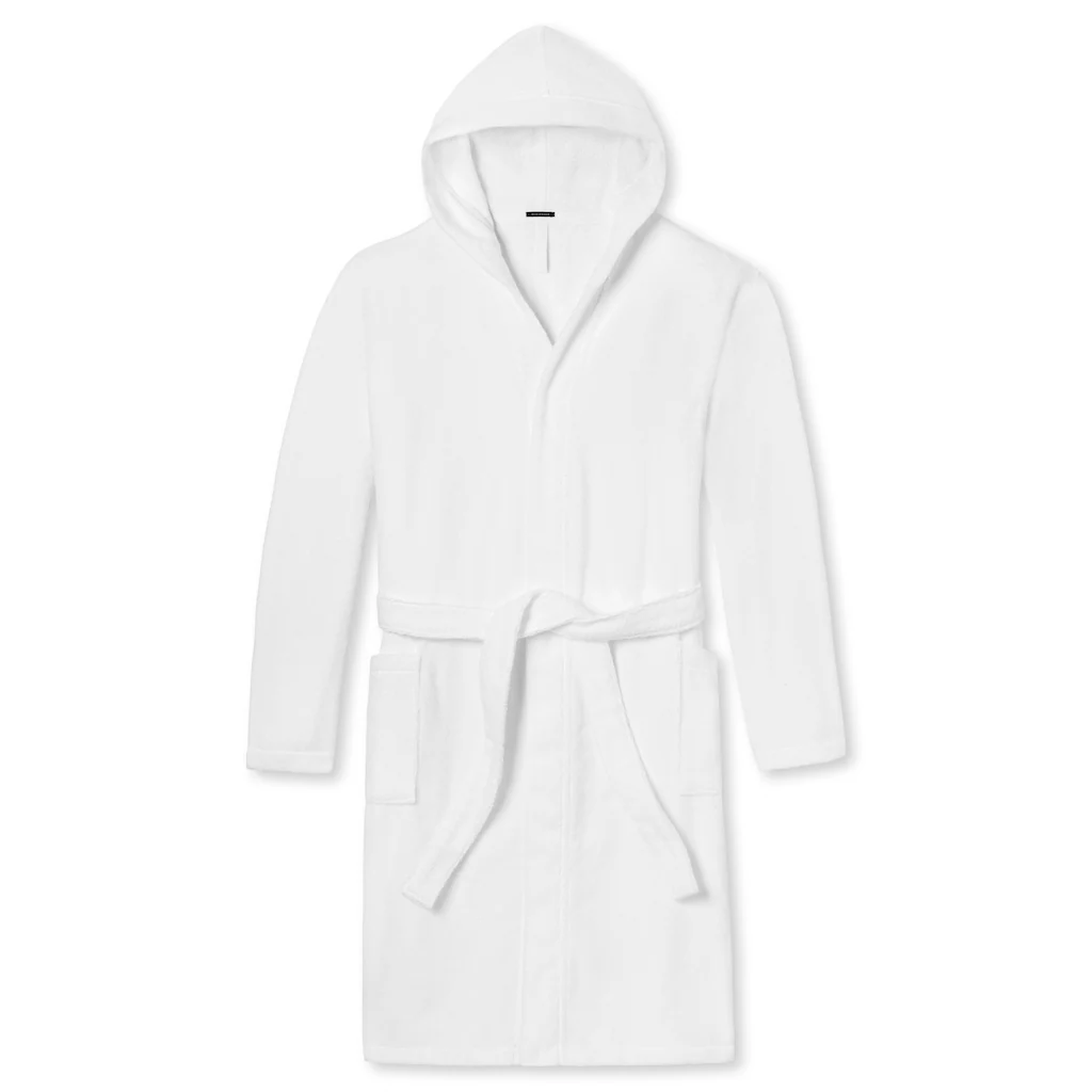 Schiesser Damenbademantel »Essentials« Mit Kuscheliger Kapuze