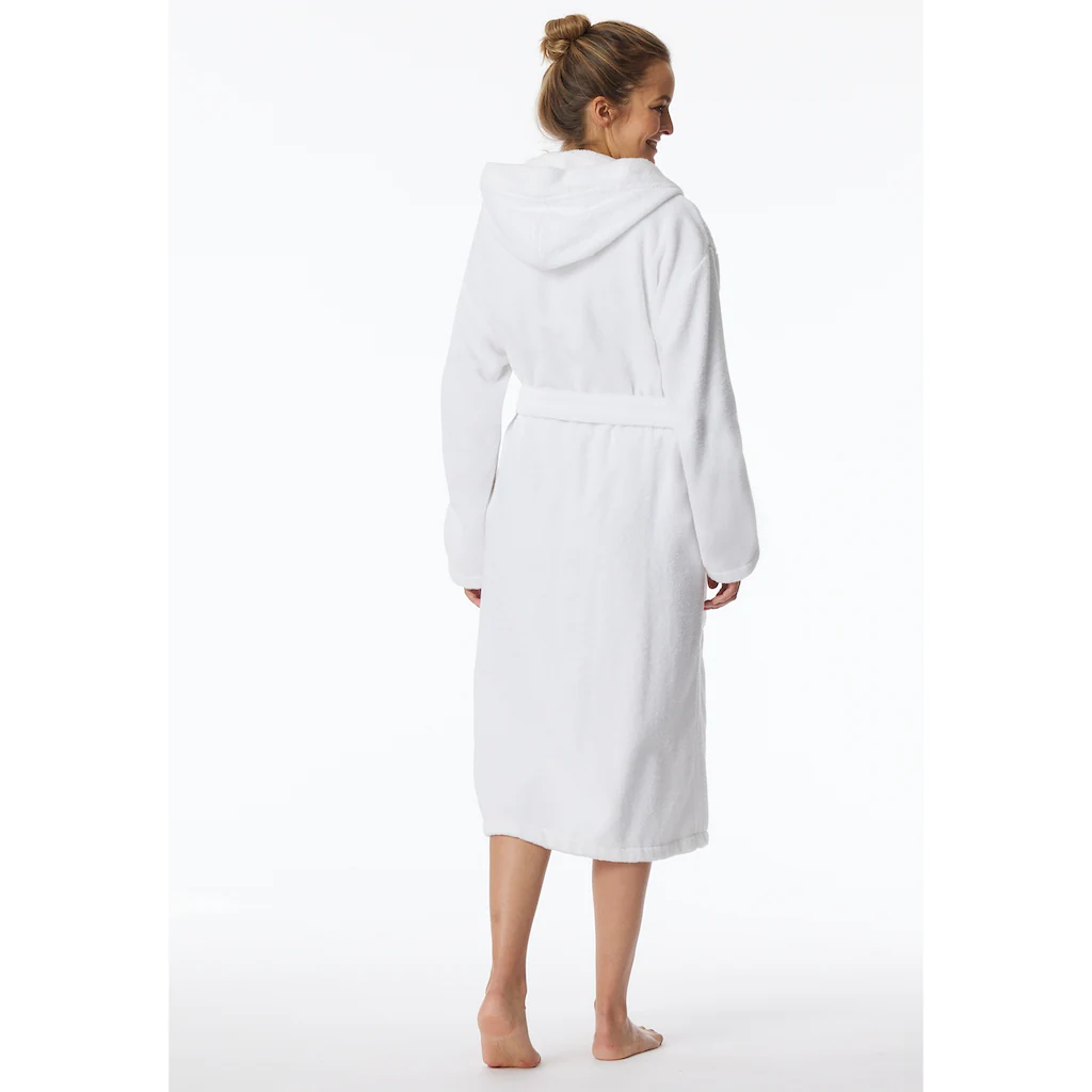 Schiesser Damenbademantel »Essentials« Mit Kuscheliger Kapuze