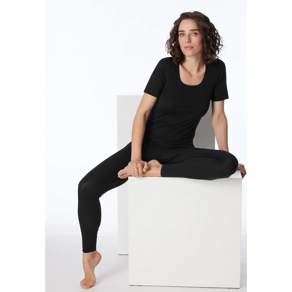 Schiesser Lange Unterhose »"Luxury"« Mit Dezent Schimmernder Glanznaht ▷ Für