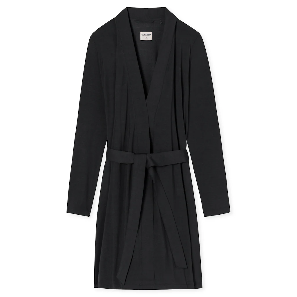 Schiesser Morgenmantel »"Essentials"« In Kimono-Schnittform Mit Dezentem Glanz Online Kaufen