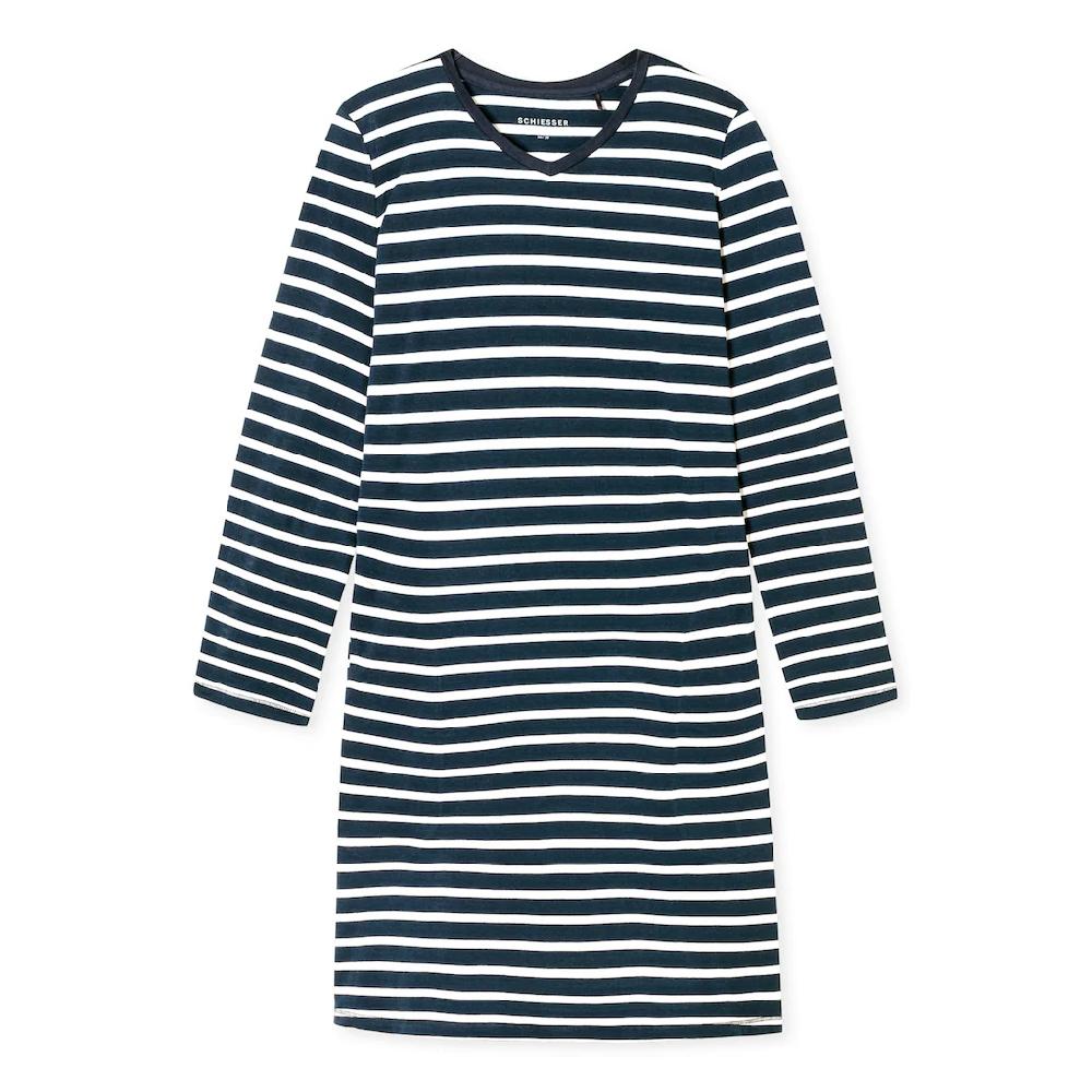 Schiesser Nachthemd »"Casual Essentials"« Mit Leichtem V-Ausschnitt Online Bestellen