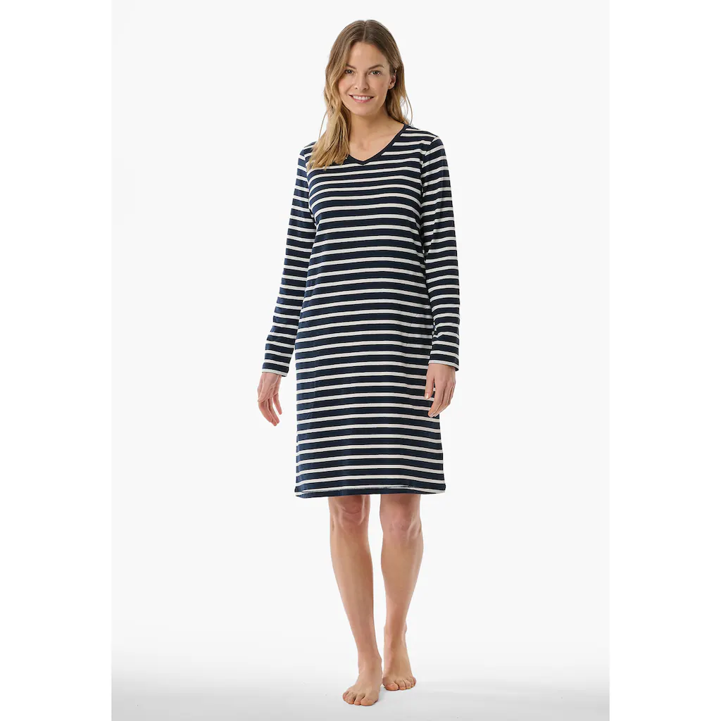 Schiesser Nachthemd »"Casual Essentials"« mit leichtem V-Ausschnitt online bestellen