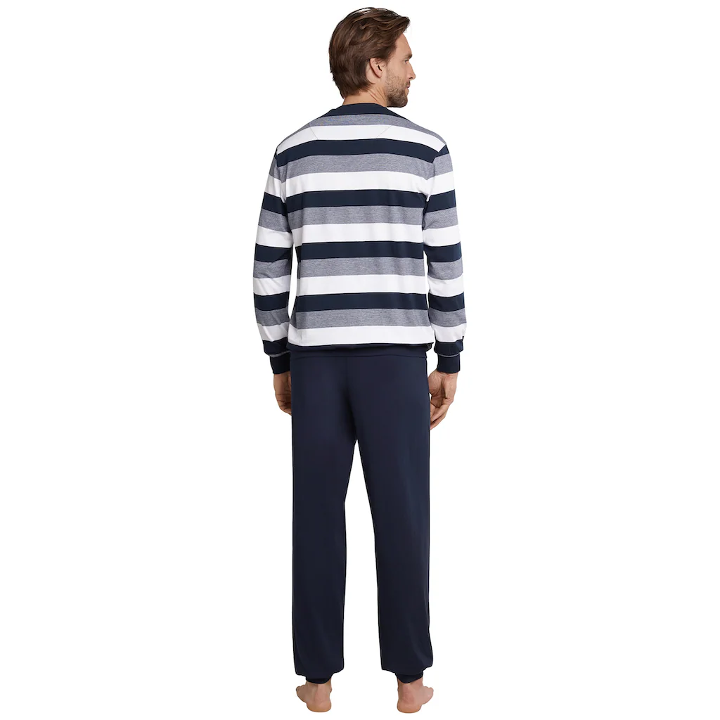 Schiesser Pyjama »"Dark Sapphire"« (2 Tlg.) Mit Blockringeln Kaufen
