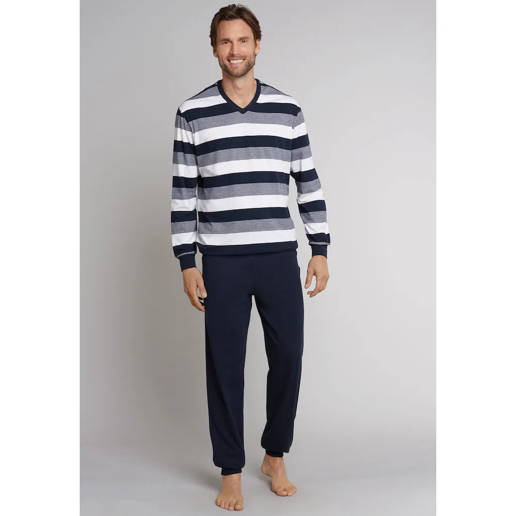 Schiesser Pyjama »"Dark Sapphire"« (2 tlg.) mit Blockringeln kaufen