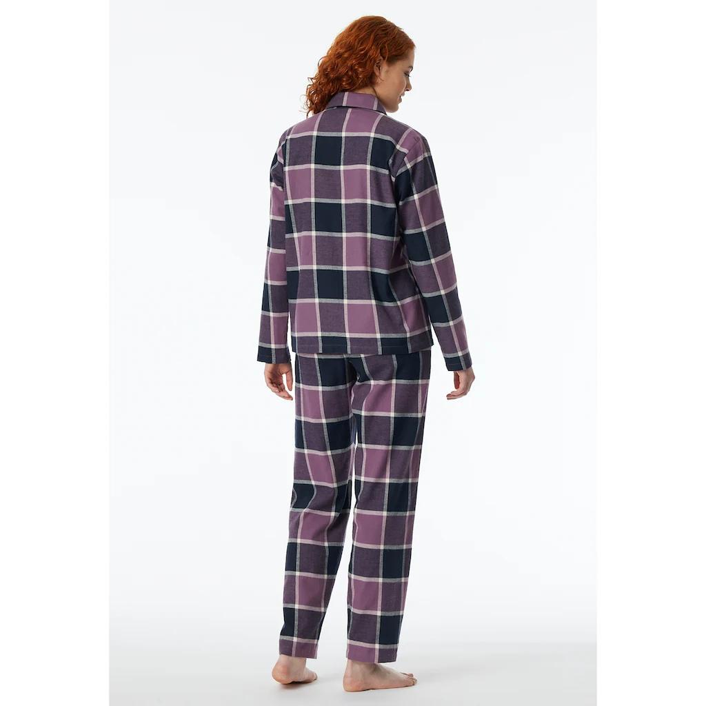 Schiesser Pyjama »"Selected Premium Warming"« (2 Tlg.) Mit Klassischem Karomuster Online Kaufen