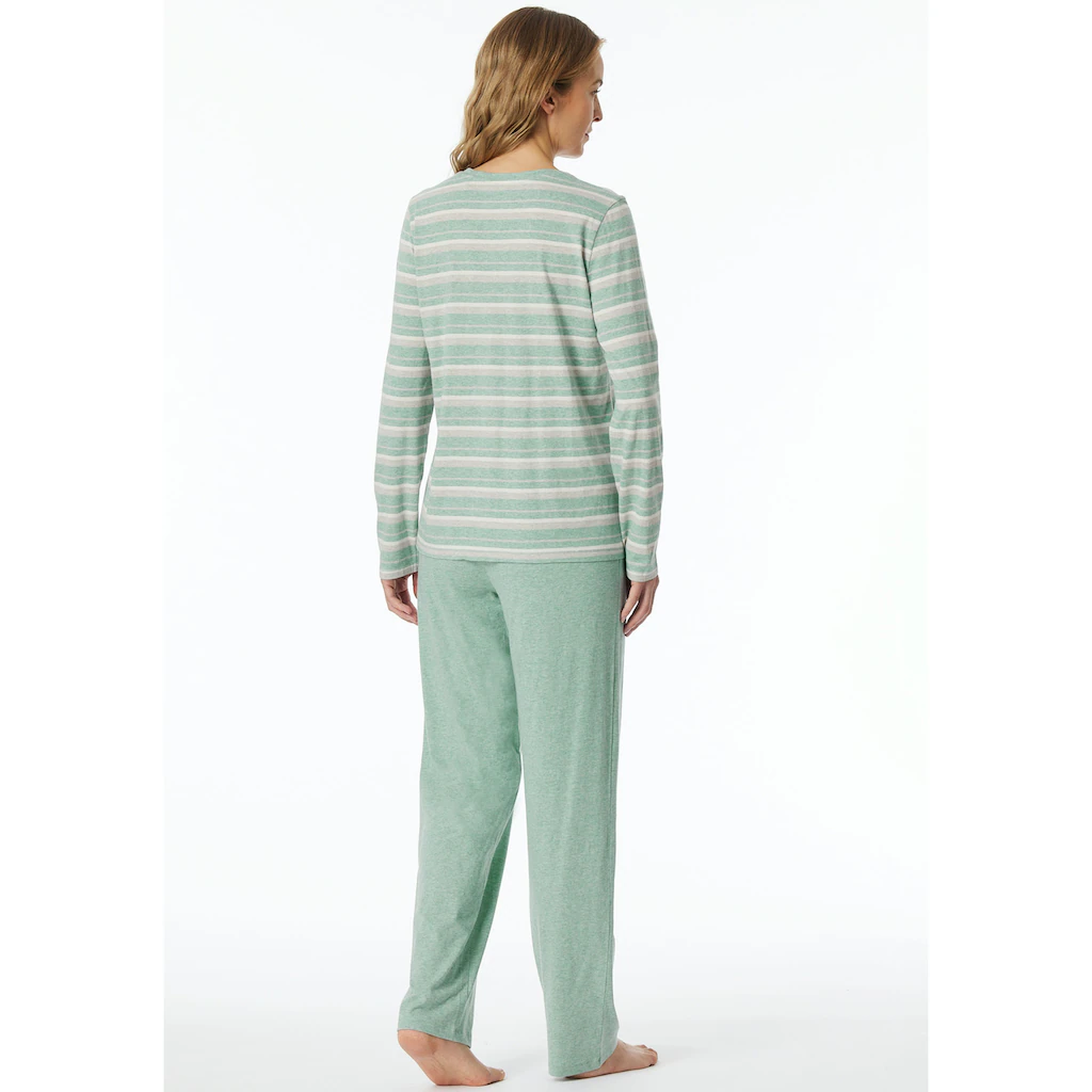 Schiesser Schlafanzug »"Casual Essentials"« (2 Tlg.) Mit Angenehmen Bündchen Bestellen