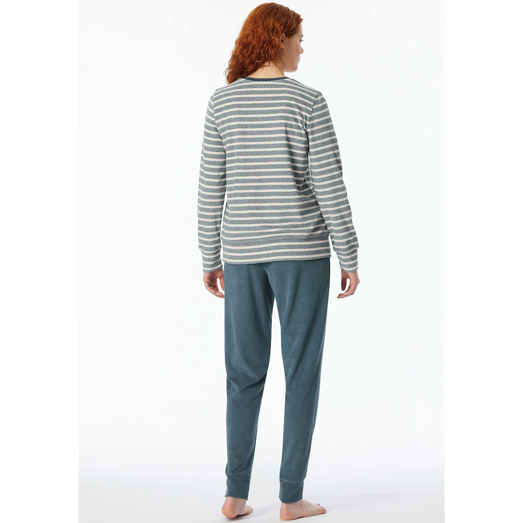 Schiesser Schlafanzug »"Casual Essentials"« (2 Tlg.) Mit Kontrastbesatz Am Ausschnitt Bestellen