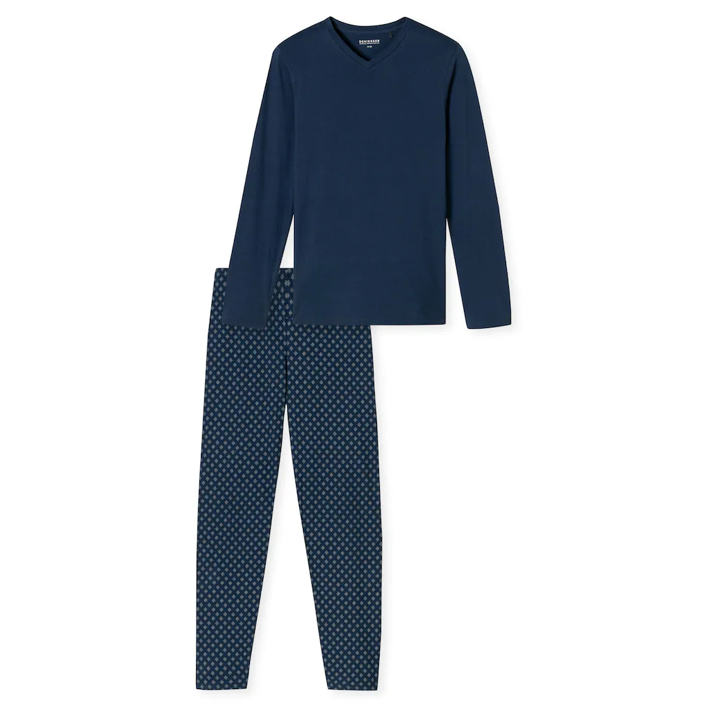 Schiesser Schlafanzug »"Casual Essentials"« (2 Tlg.) Mit V-Ausschnitt Bestellen