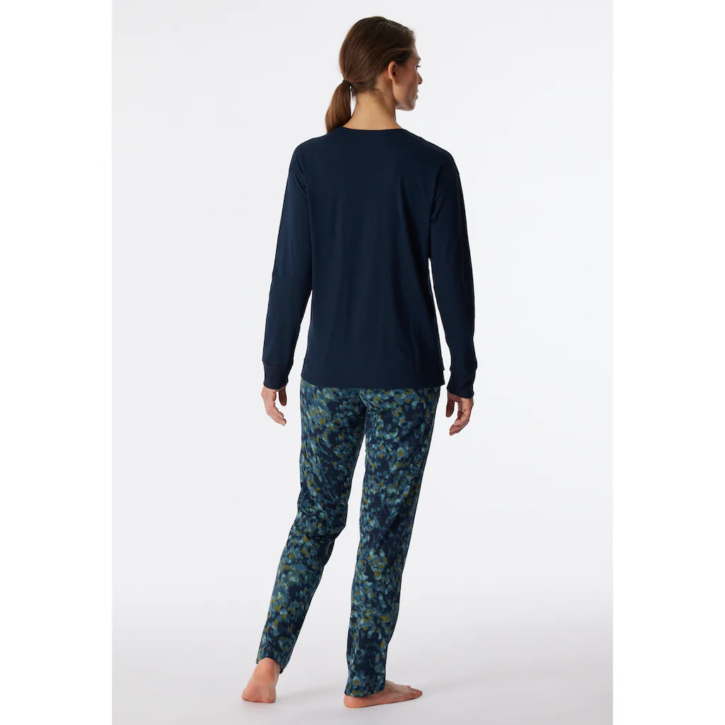 Schiesser Schlafanzug »"Modern Nightwear"« (Set 2 Tlg.) Mit Floralem Print Online Bestellen