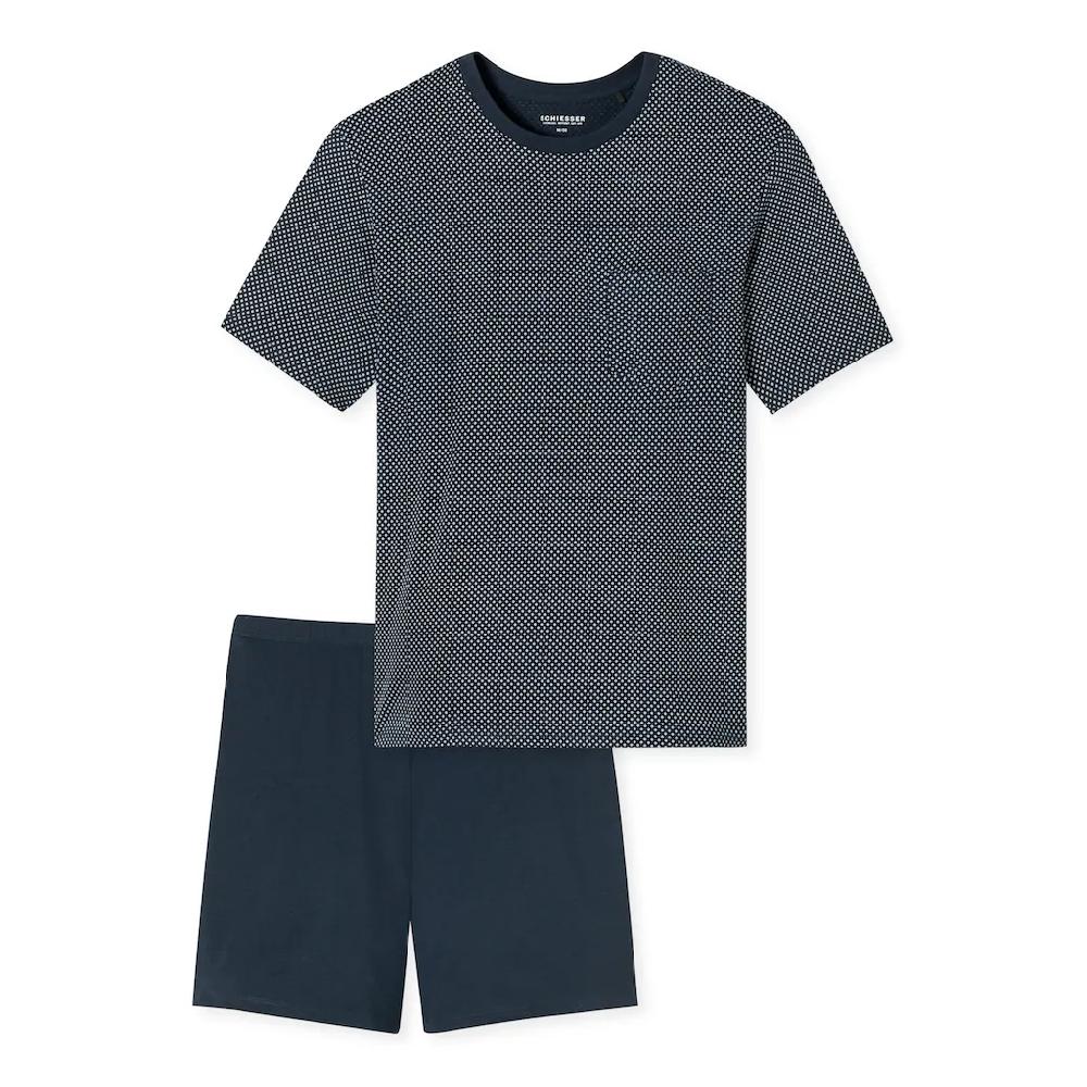 Schiesser Shorty »Comfort Essentials« (2 Tlg.) Mit Gemustertem Oberteil Online Kaufen