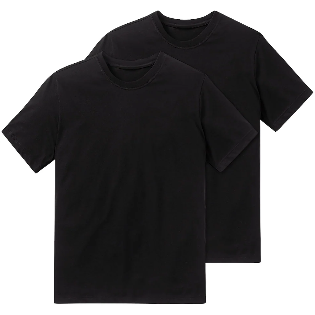 Schiesser T-Shirt »"Essentials"« (2er-Pack) mit Rundhalsausschnitt