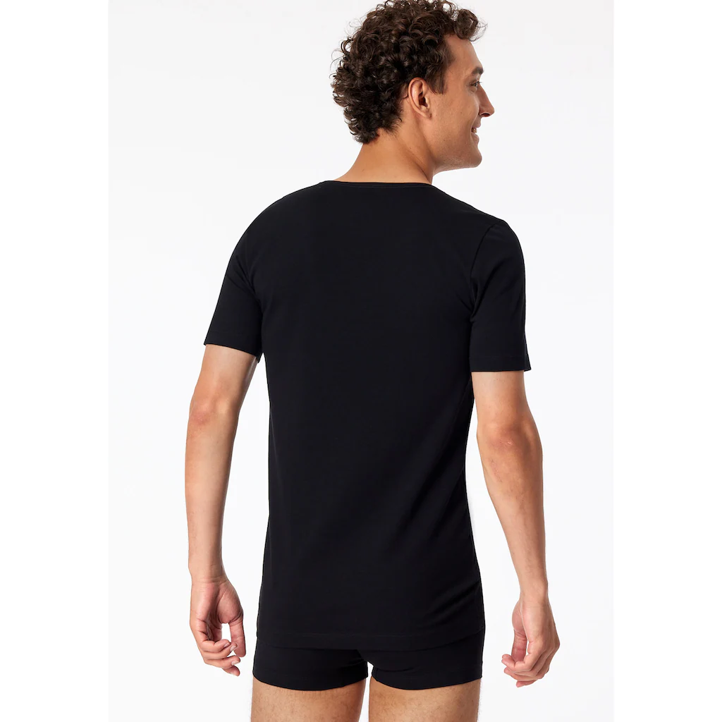 Schiesser V-Shirt »"95/5"« (2er-Pack) Mit Tiefem V-Ausschnitt