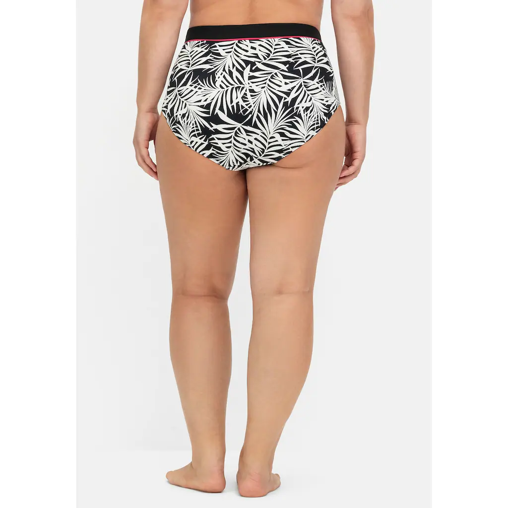Sheego Badehose »Große Größen« Mit Blätterprint Und Shaping-Effekt
