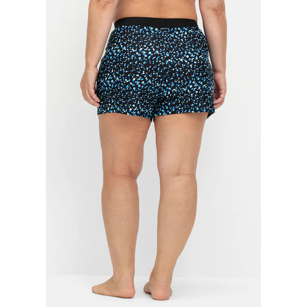 Sheego Badehose »Große Größen« Mit Pünktchen-Print Und Shape-Effekt