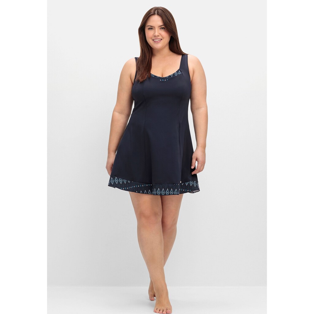 Sheego Badekleid »Große Größen« Mit Fixiertem Slip Und Wattierten Softcups Online Bestellen