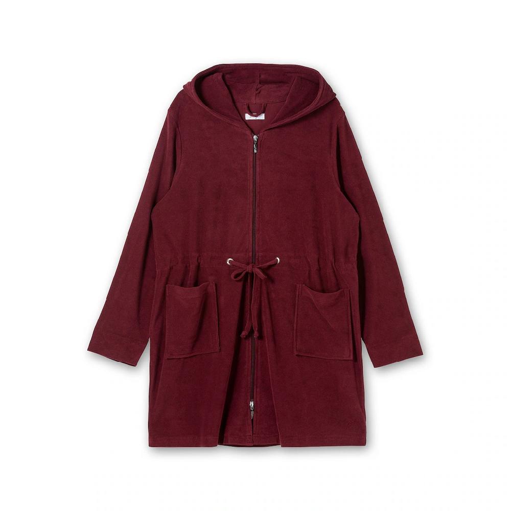 Sheego Bademantel »Große Größen« Aus Frottee Mit Reißverschluss